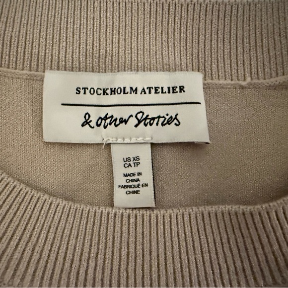LIKE NEW & Other Stories Women’s Cream/ Tan Sweater Size XS - Picture 4 of 8